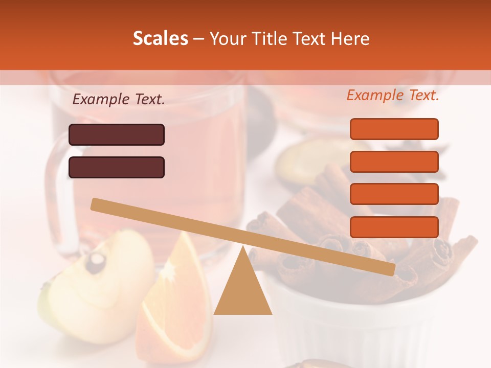 Plum Orange Tea PowerPoint Template