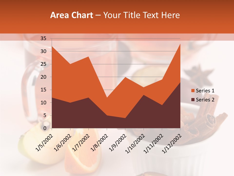 Plum Orange Tea PowerPoint Template