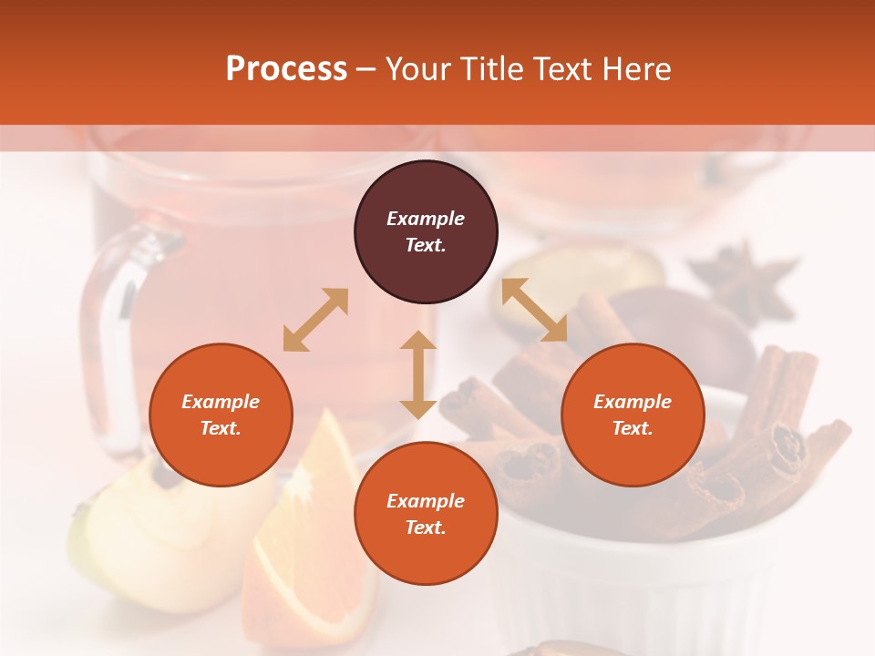 Plum Orange Tea PowerPoint Template