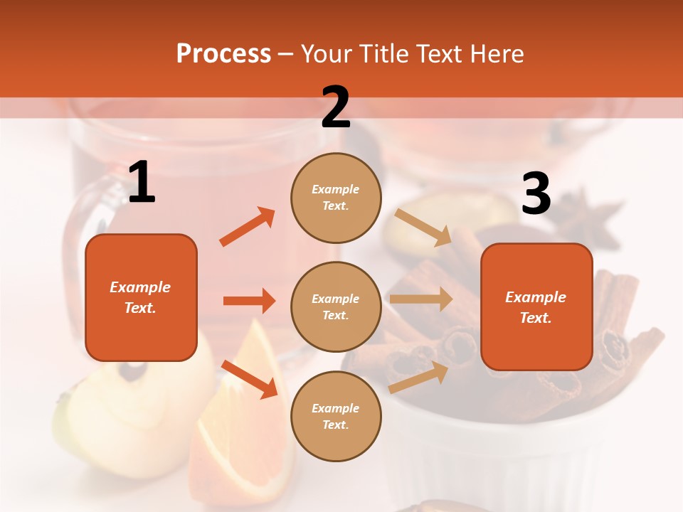 Plum Orange Tea PowerPoint Template