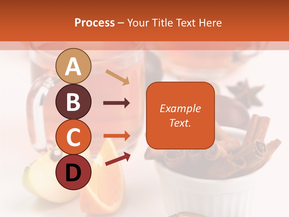 Plum Orange Tea PowerPoint Template