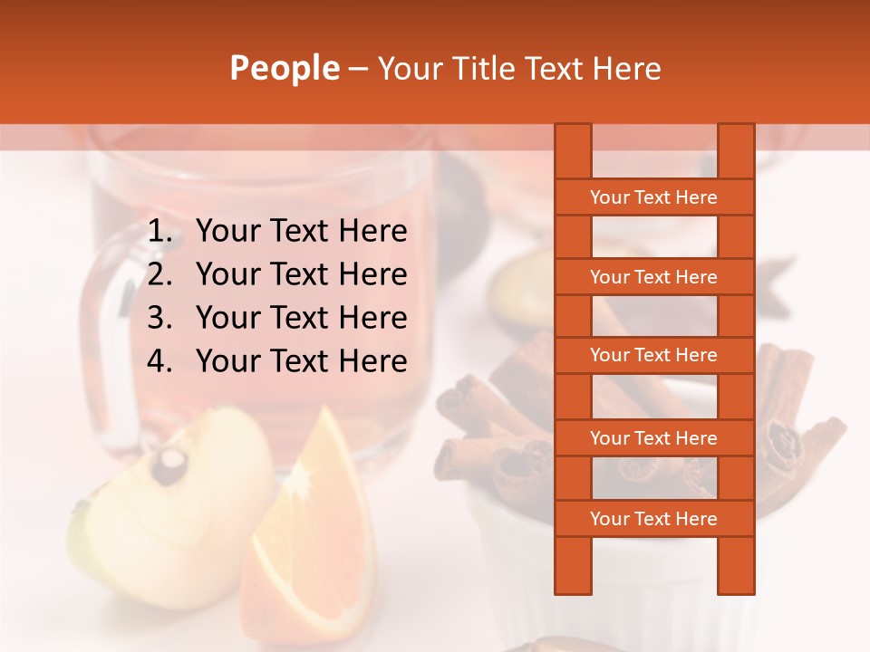 Plum Orange Tea PowerPoint Template
