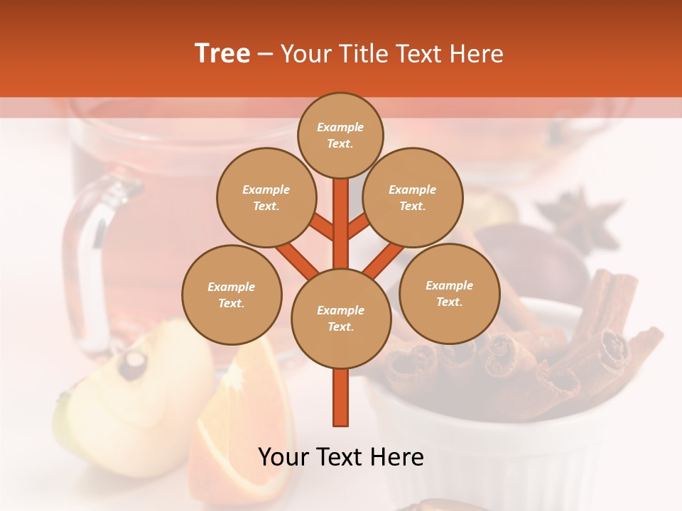 Plum Orange Tea PowerPoint Template