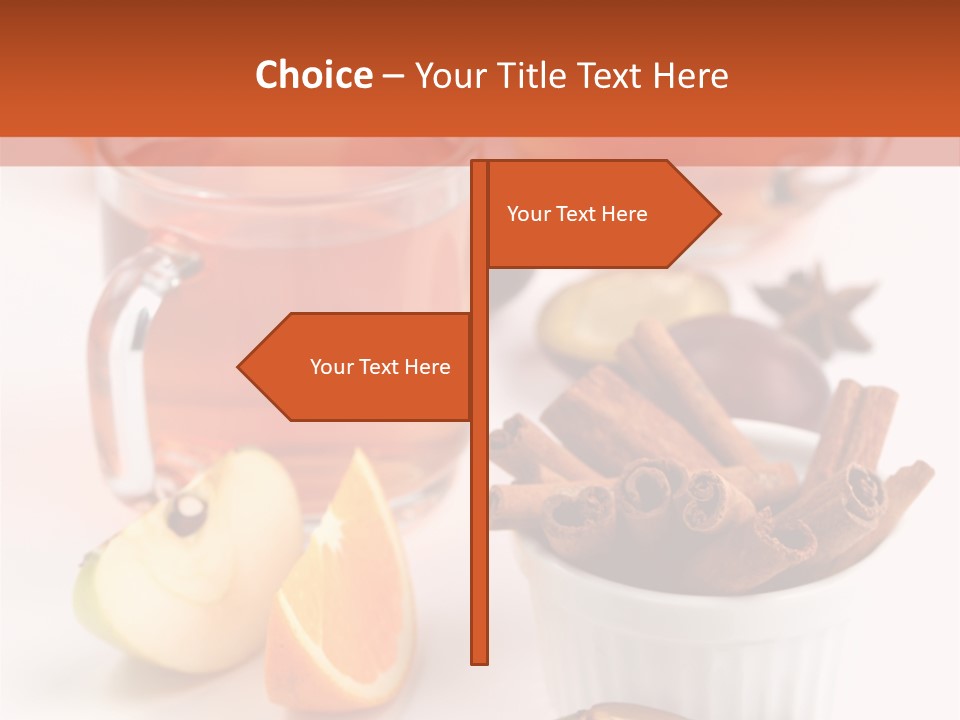 Plum Orange Tea PowerPoint Template