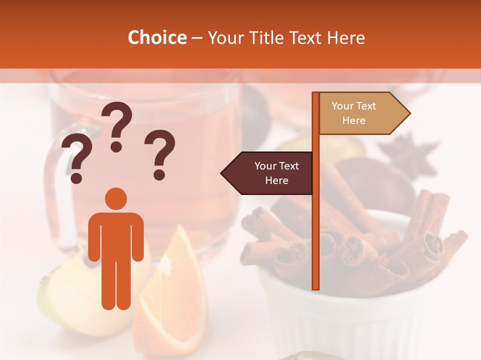 Plum Orange Tea PowerPoint Template