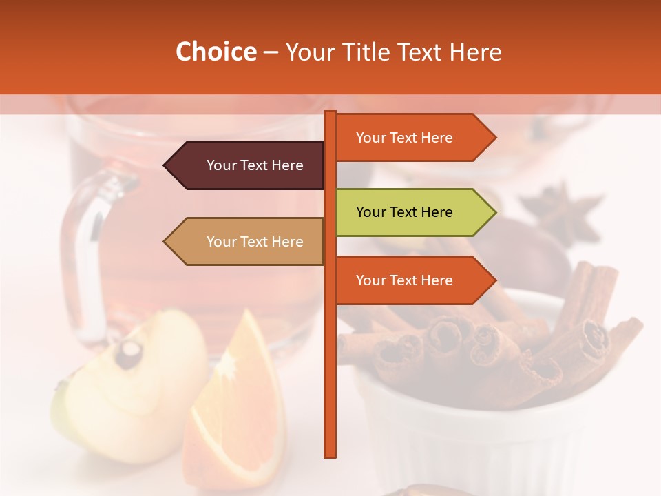 Plum Orange Tea PowerPoint Template