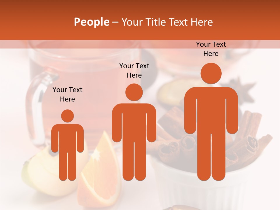 Plum Orange Tea PowerPoint Template