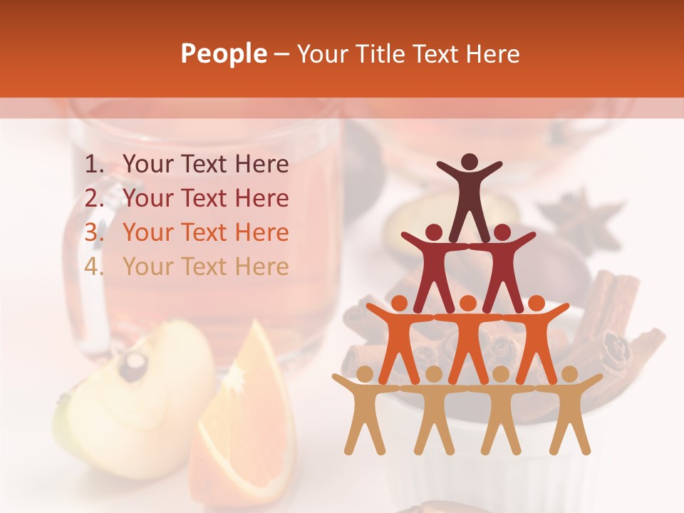 Plum Orange Tea PowerPoint Template