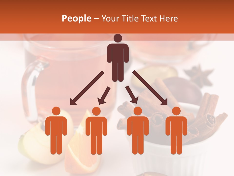 Plum Orange Tea PowerPoint Template
