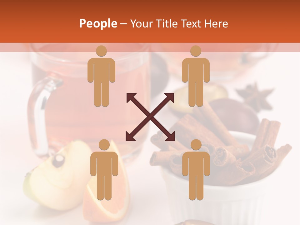 Plum Orange Tea PowerPoint Template