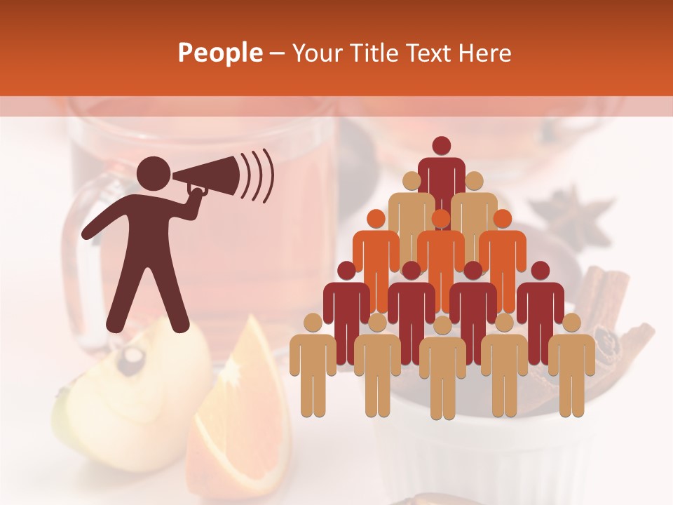 Plum Orange Tea PowerPoint Template