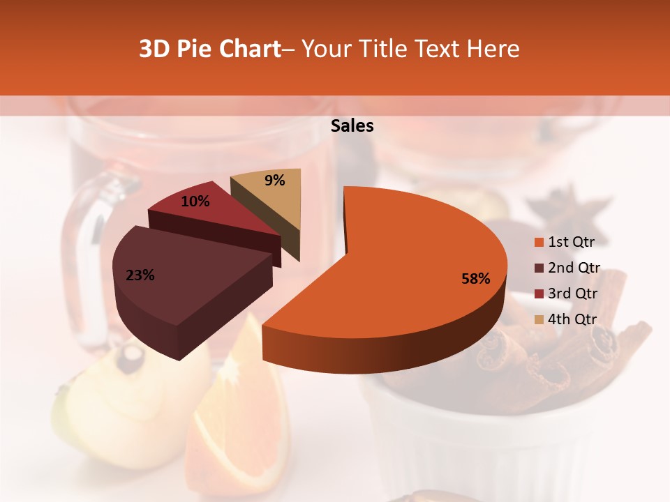 Plum Orange Tea PowerPoint Template