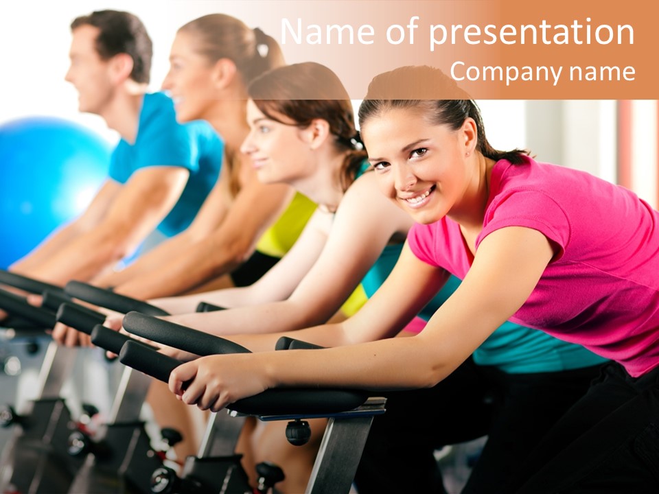 One Group Fitness PowerPoint Template