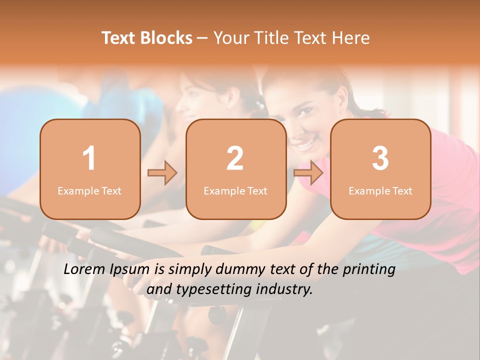 One Group Fitness PowerPoint Template