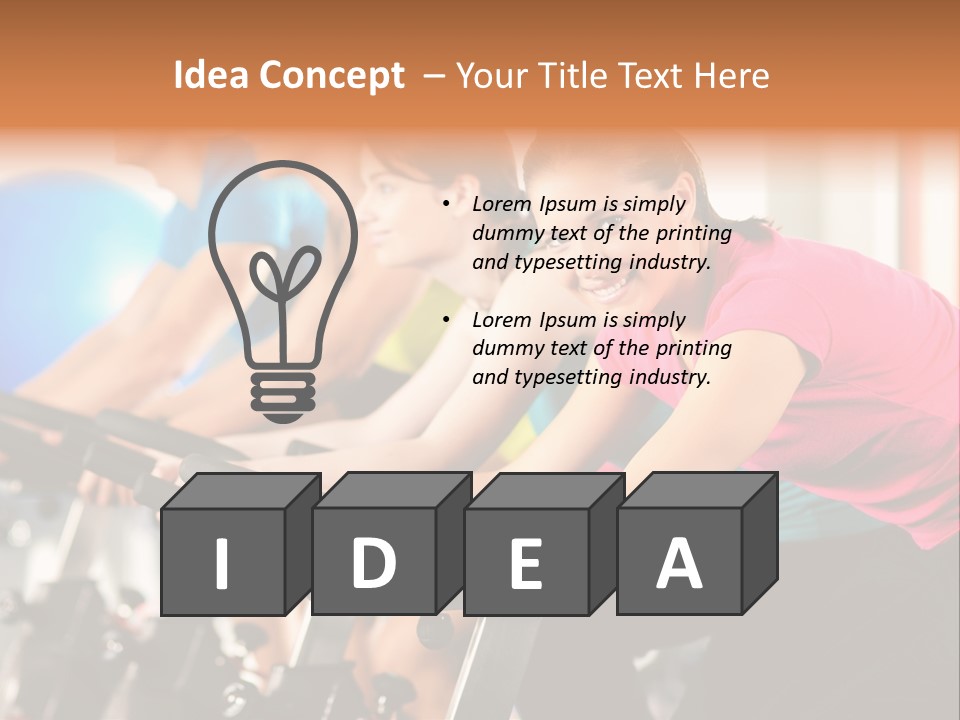 One Group Fitness PowerPoint Template