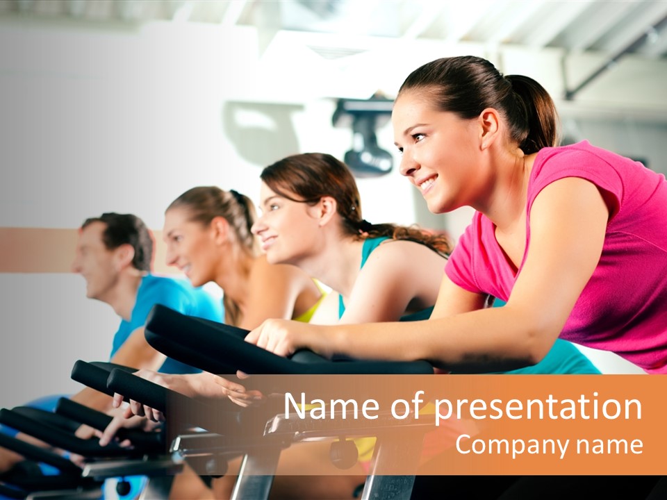 Man Training  PowerPoint Template