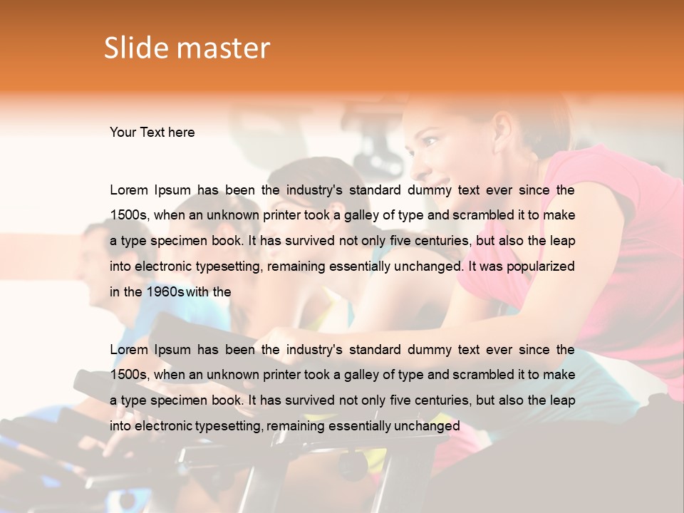 Man Training  PowerPoint Template