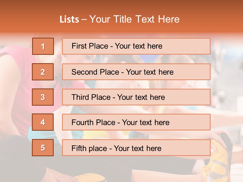 Exercising Sit Muscular PowerPoint Template