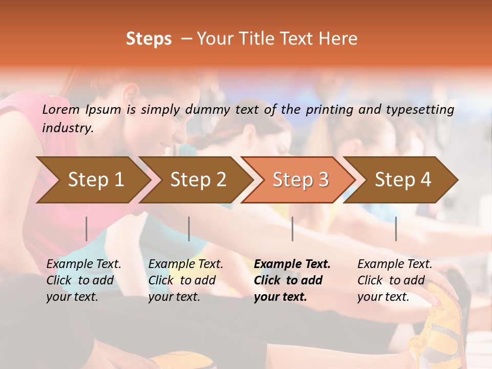 Exercising Sit Muscular PowerPoint Template