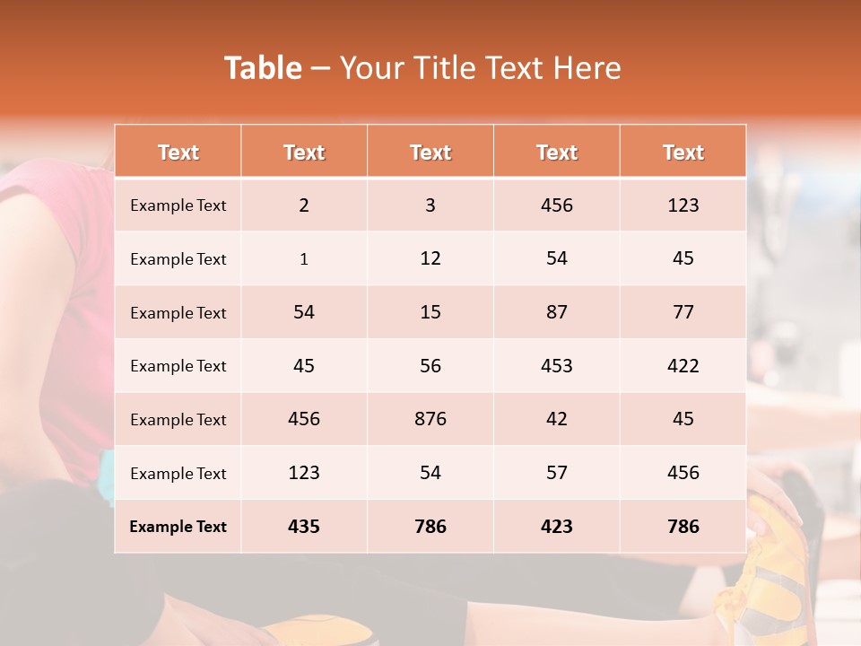 Exercising Sit Muscular PowerPoint Template