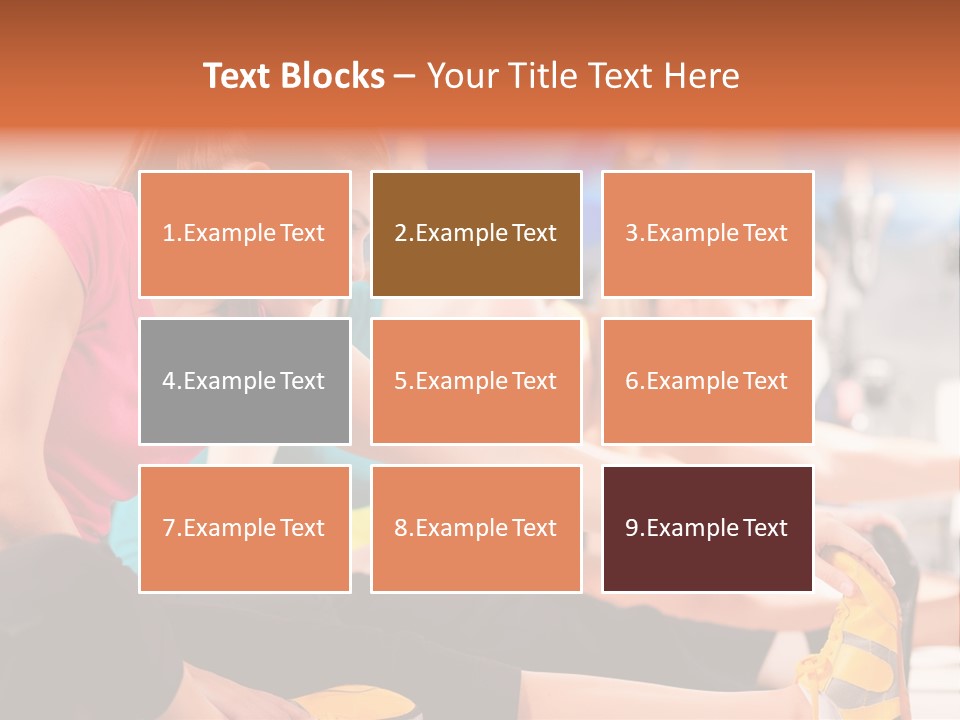 Exercising Sit Muscular PowerPoint Template