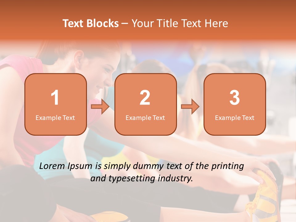 Exercising Sit Muscular PowerPoint Template