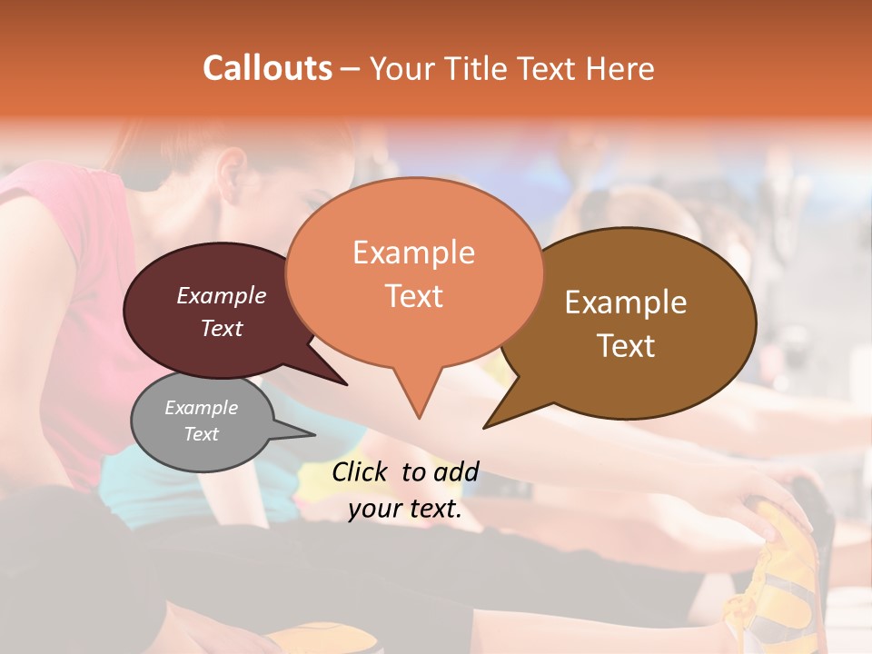 Exercising Sit Muscular PowerPoint Template