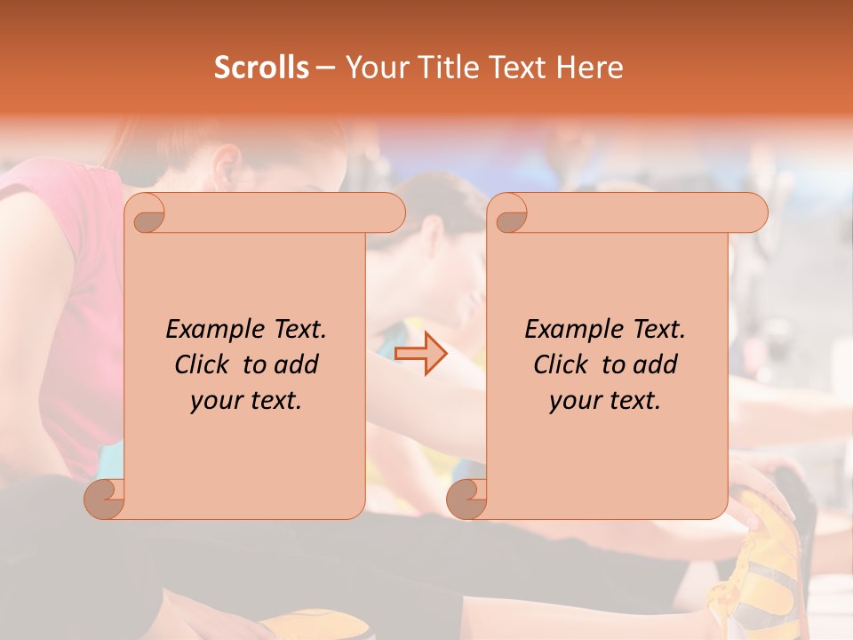 Exercising Sit Muscular PowerPoint Template