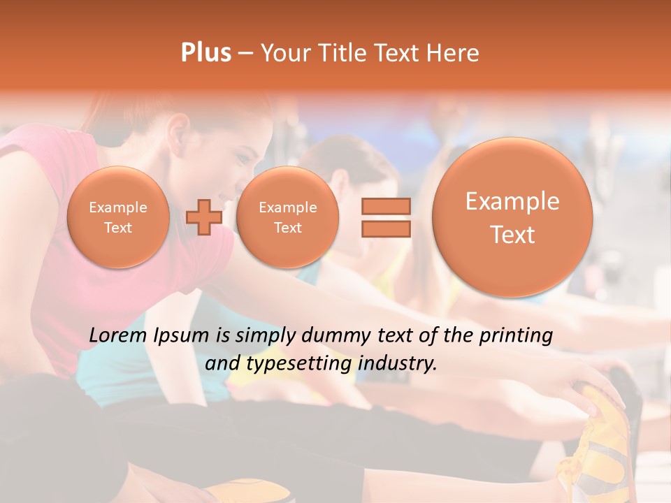 Exercising Sit Muscular PowerPoint Template