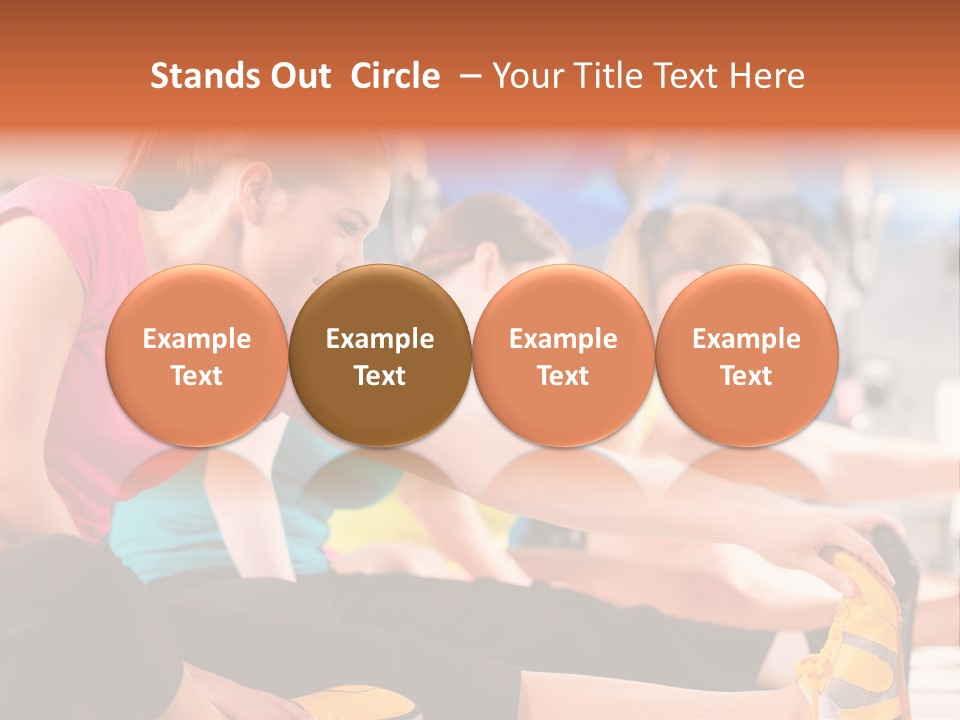 Exercising Sit Muscular PowerPoint Template