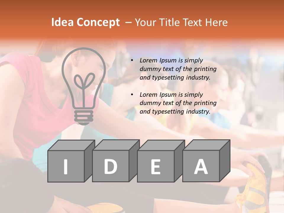 Exercising Sit Muscular PowerPoint Template