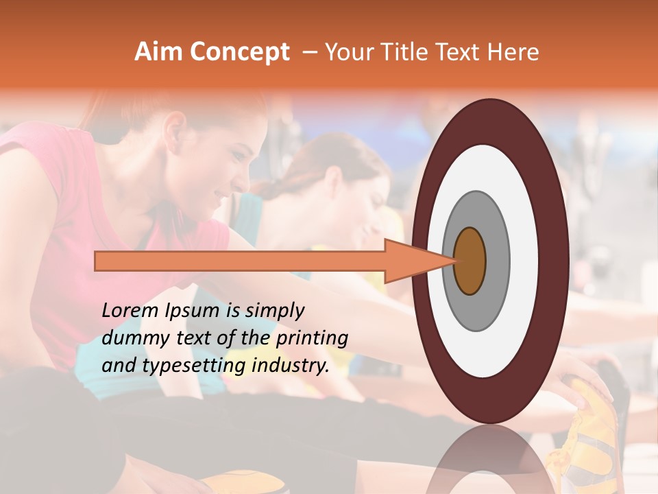 Exercising Sit Muscular PowerPoint Template