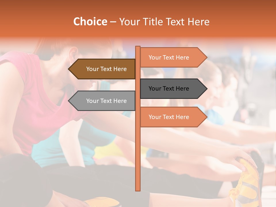 Exercising Sit Muscular PowerPoint Template