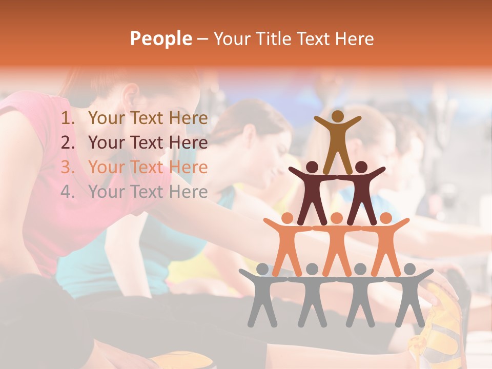 Exercising Sit Muscular PowerPoint Template