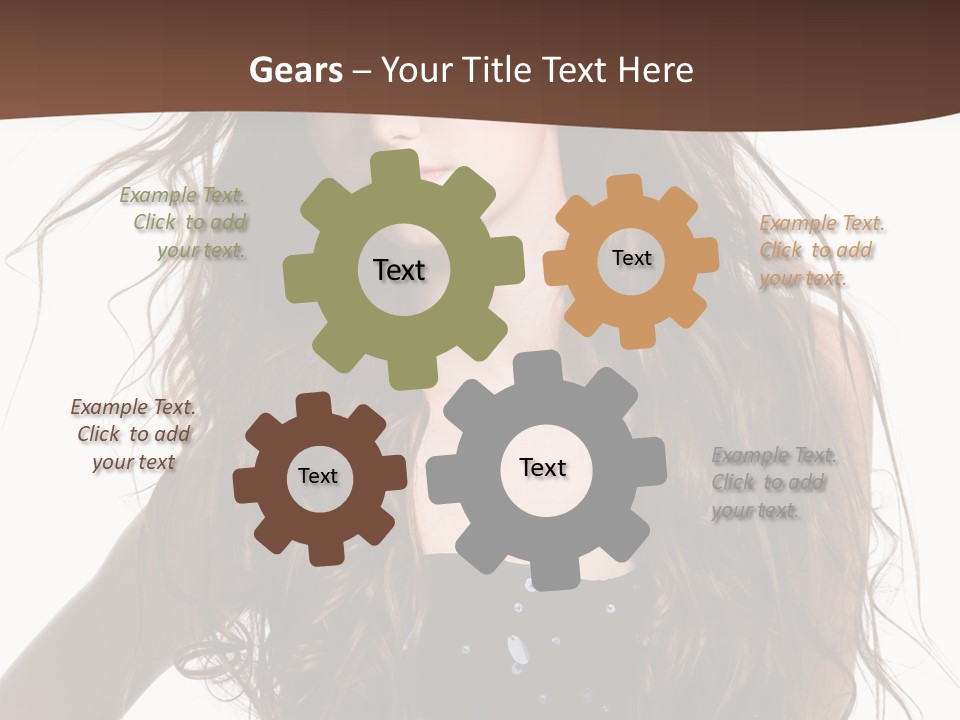 Beauty White Background Isolated PowerPoint Template