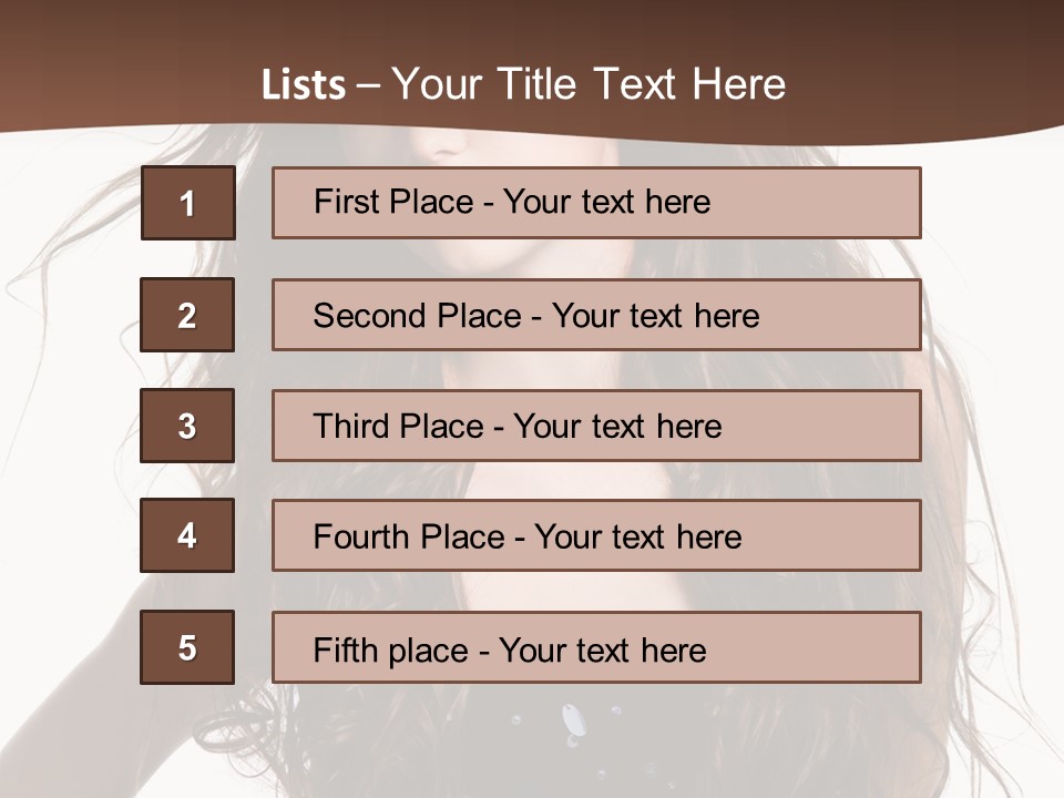 Beauty White Background Isolated PowerPoint Template