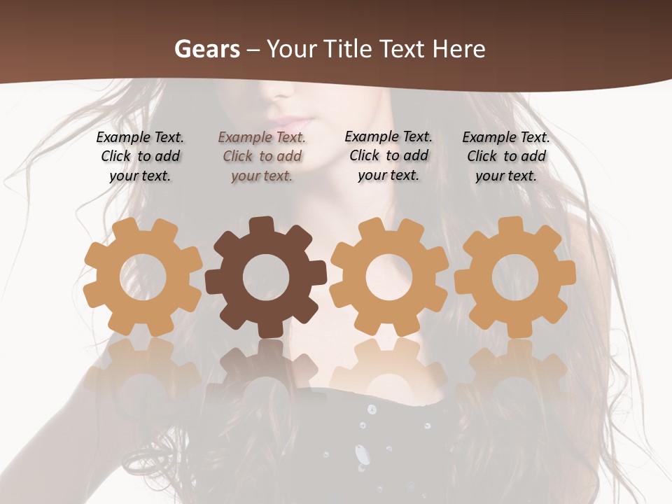 Beauty White Background Isolated PowerPoint Template