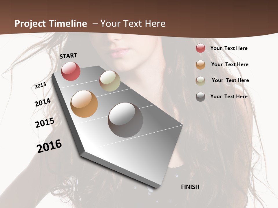 Beauty White Background Isolated PowerPoint Template