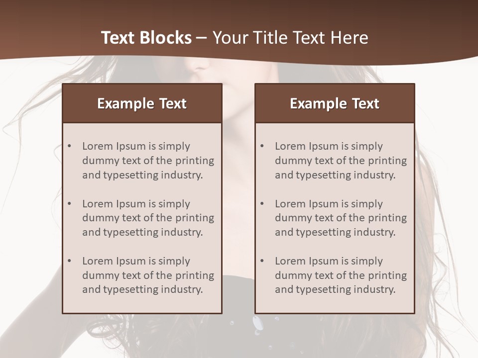 Beauty White Background Isolated PowerPoint Template