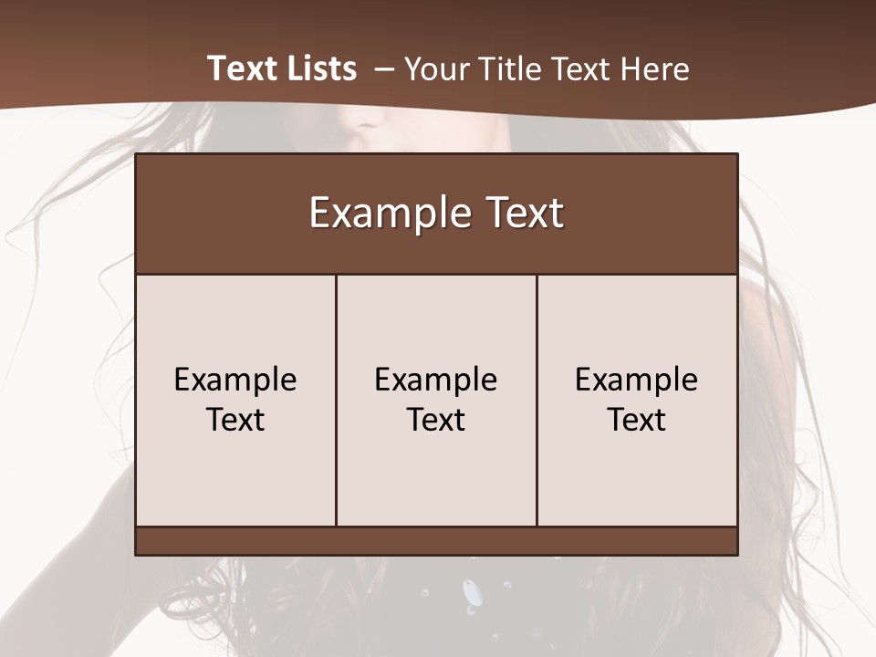 Beauty White Background Isolated PowerPoint Template