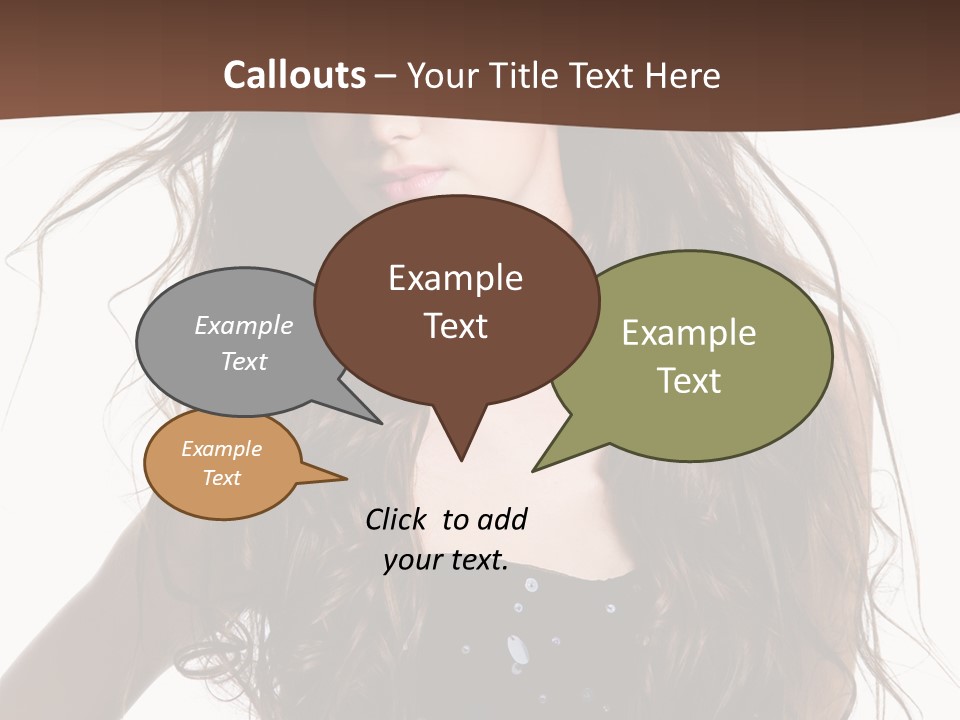 Beauty White Background Isolated PowerPoint Template