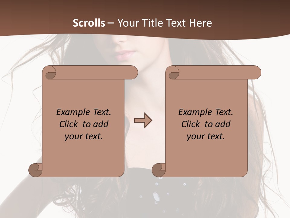 Beauty White Background Isolated PowerPoint Template