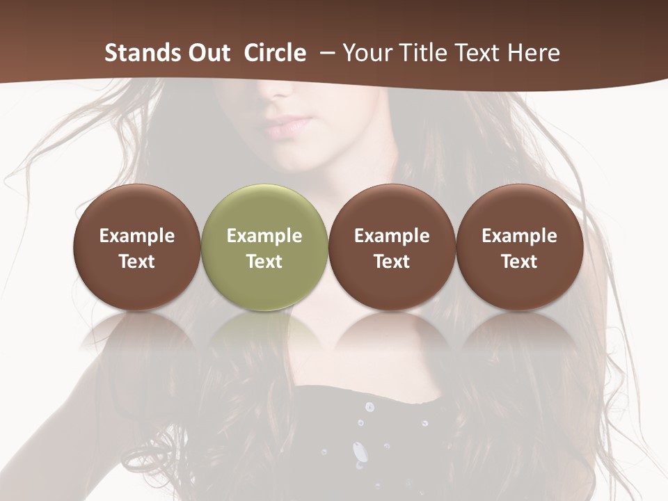 Beauty White Background Isolated PowerPoint Template