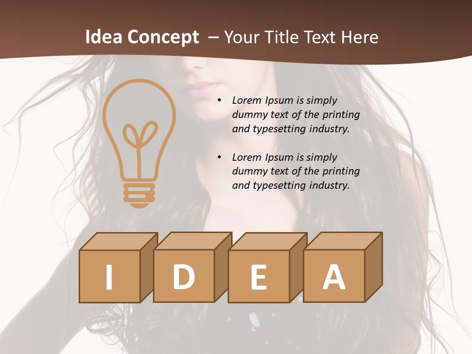 Beauty White Background Isolated PowerPoint Template