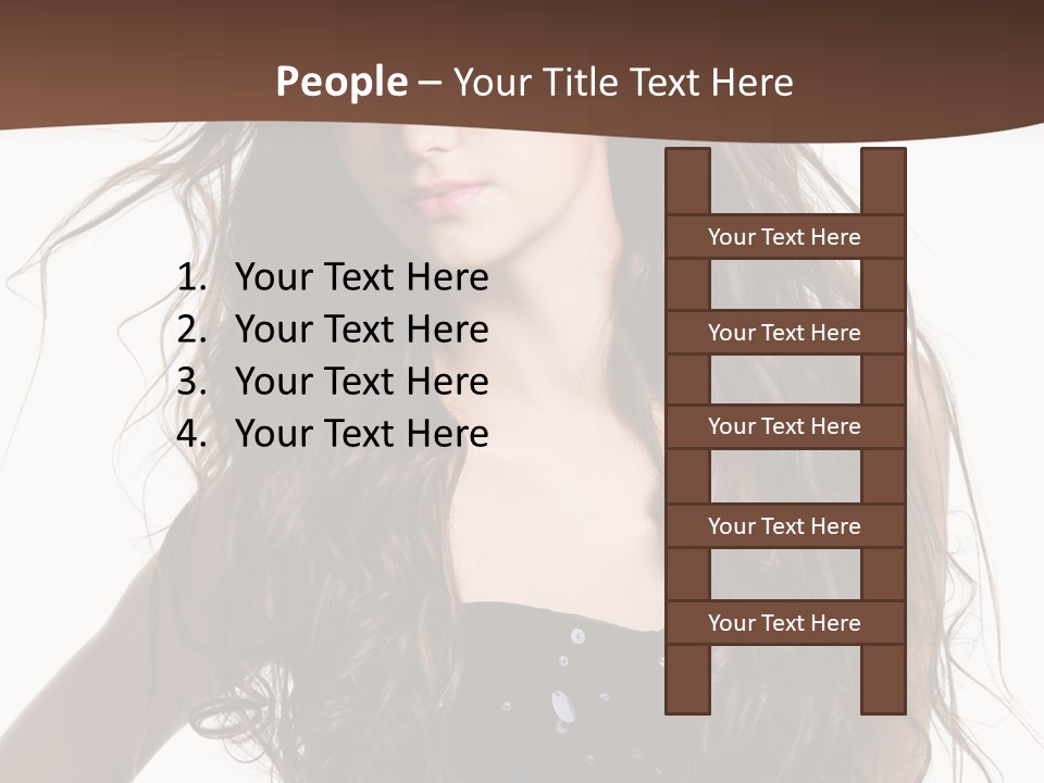 Beauty White Background Isolated PowerPoint Template