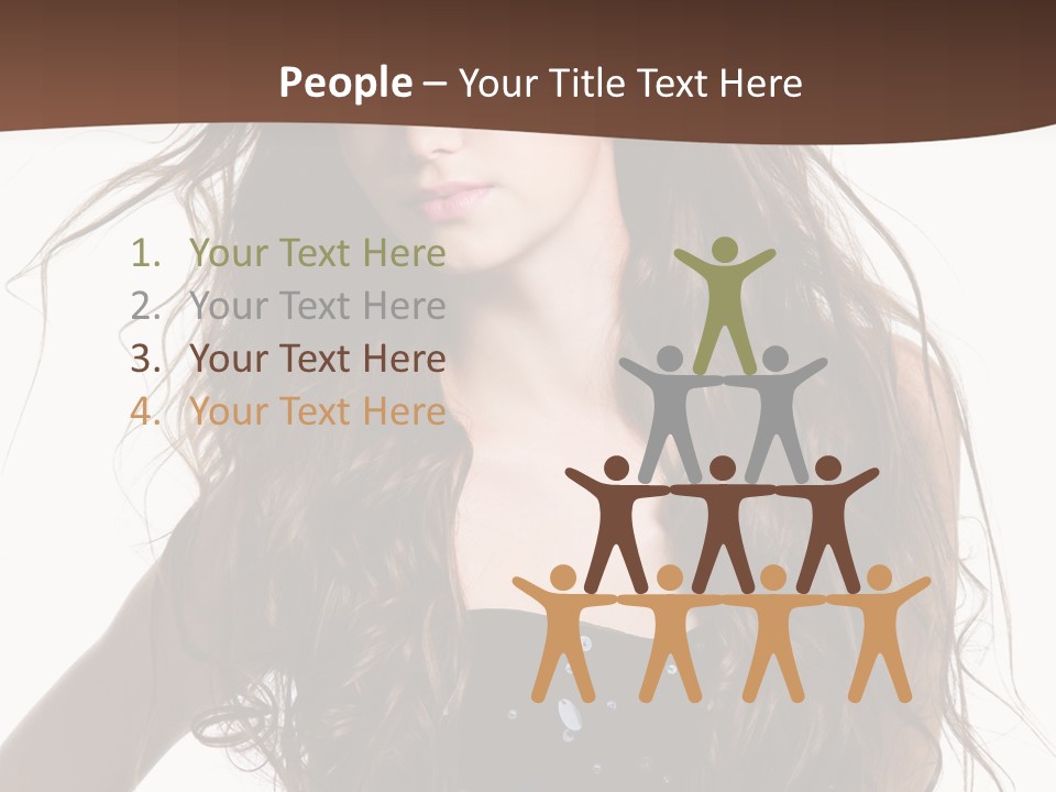 Beauty White Background Isolated PowerPoint Template