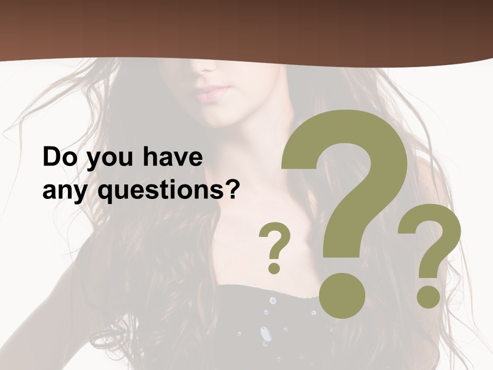 Beauty White Background Isolated PowerPoint Template