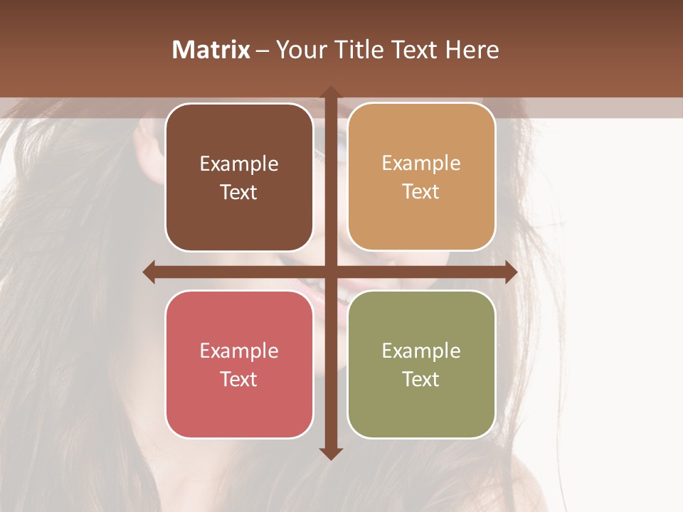 Isolated Elegance Young PowerPoint Template