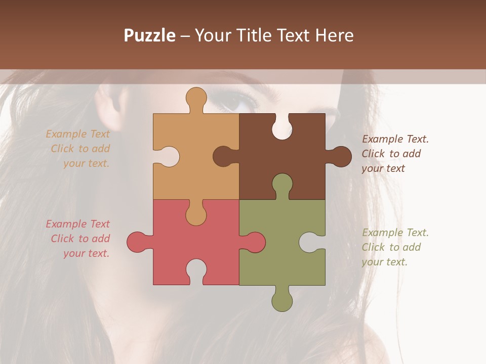 Isolated Elegance Young PowerPoint Template