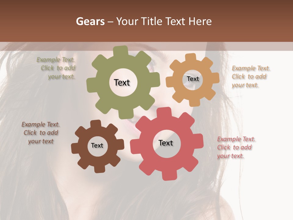 Isolated Elegance Young PowerPoint Template